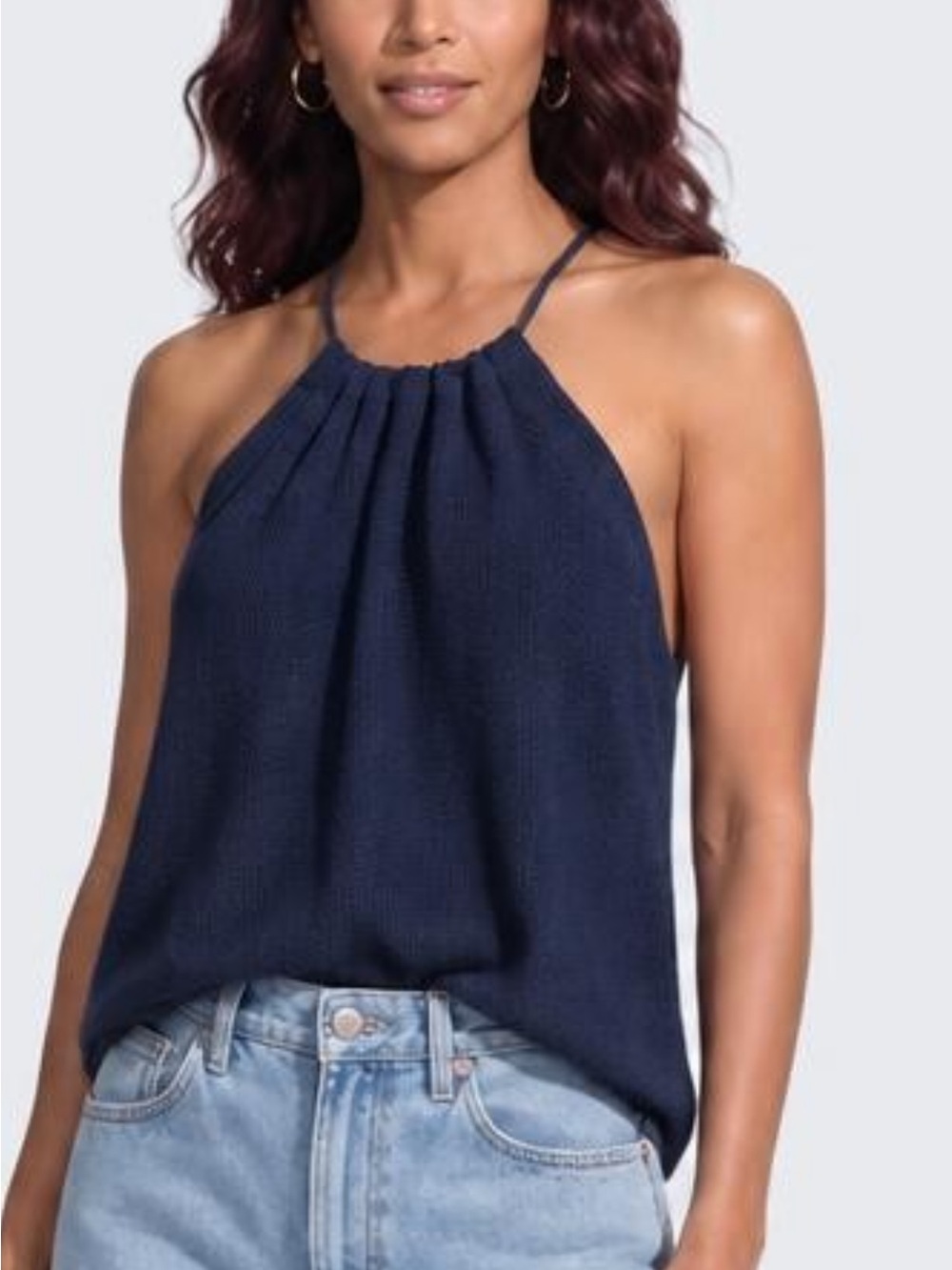 Tommy Bahama Navy Halter-Style Knit Camisole
